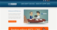 Desktop Screenshot of icoservices.com